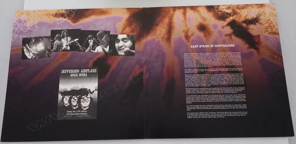 Jefferson Airplane, Last Stand At Winterland  1970 Radio Broadcast (Double album, Clear vinyl) Image 1++